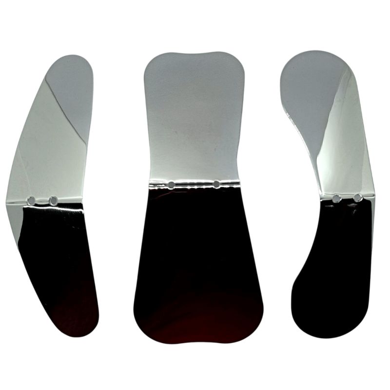 Espejos de níquel grandes (juego de 3)