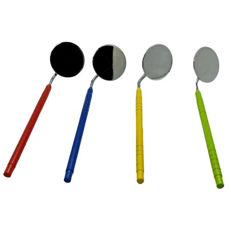 Espejo de níquel con mango