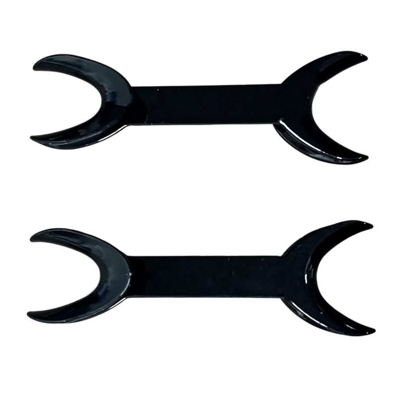 Retractor lateral doble en V negro