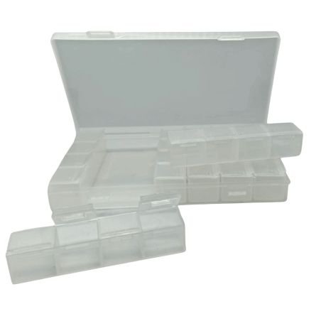 Caja plástica con compartimentos